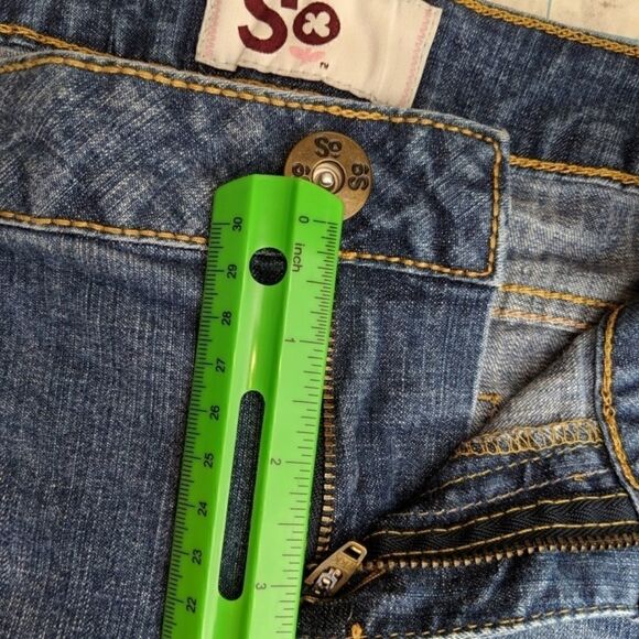 SO  BRAND JUNIOR'S SIZE 17 JEAN SHORTS - Picture 5 of 11